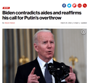 Biden Reaffirms Putin Must Go