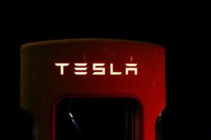 Red Tesla Charger