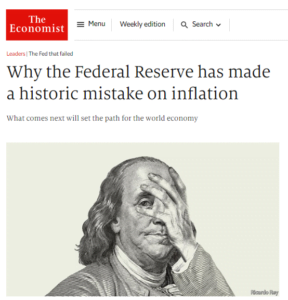 Federal Reserve has made a historic mistake: The Economist