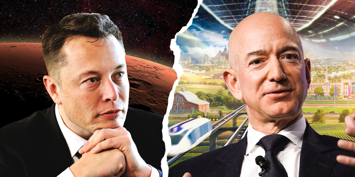 Jeff Bezos and Elon Musk Together