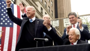 President Joe Biden with Robert Byrd KKK Leader