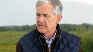 Jerome Powell interviewed at Jackson Hole, Wyoming on Friday, August 25, 2017.