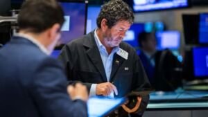 Traders on the floor of the New York Stock Exchange (2)