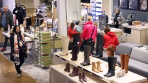 Consumer spending rebounded in February, according to the CNBC/NRF Retail Monitor
