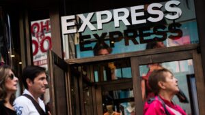 Express files for bankruptcy, plans to close nearly 100 stores