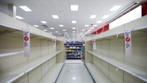 Empty shelves, trucking layoffs lead to recession in Apollo's trade war timeline