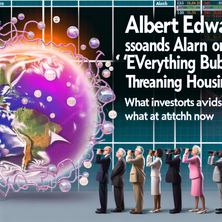 Famed market bear Albert Edwards warns of an 'everything bubble' in US stocks and home prices that could soon pop