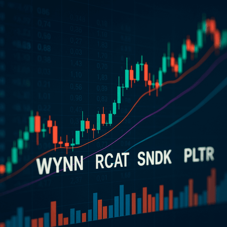 Stocks making the biggest moves midday: WYNN, RCAT, SNDK, PLTR